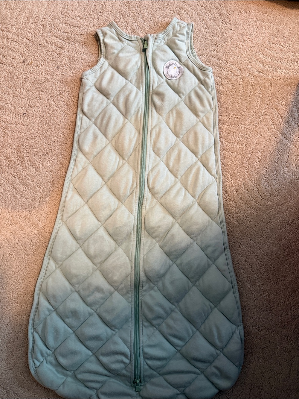 Dreamland Baby Quilted Light Mint Baby Sleep Sack with Front Zip